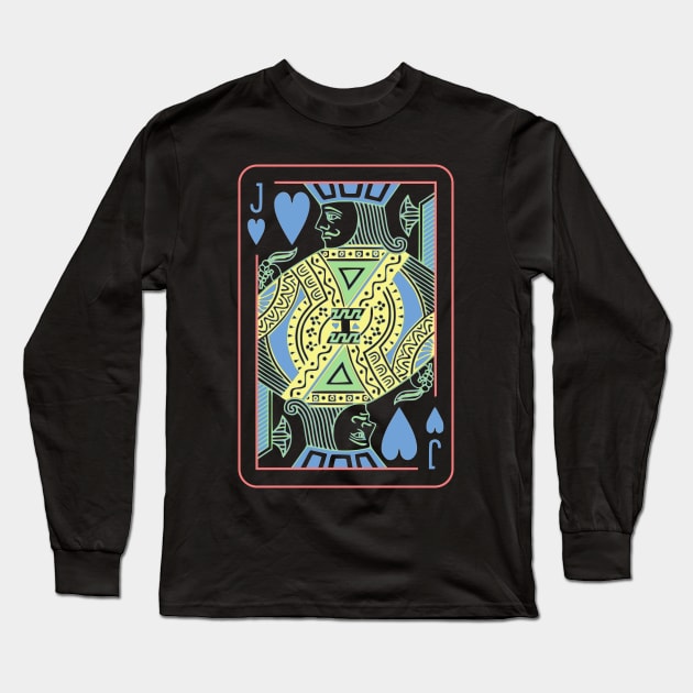 Jack of Hearts Night Mode Long Sleeve T-Shirt by inotyler